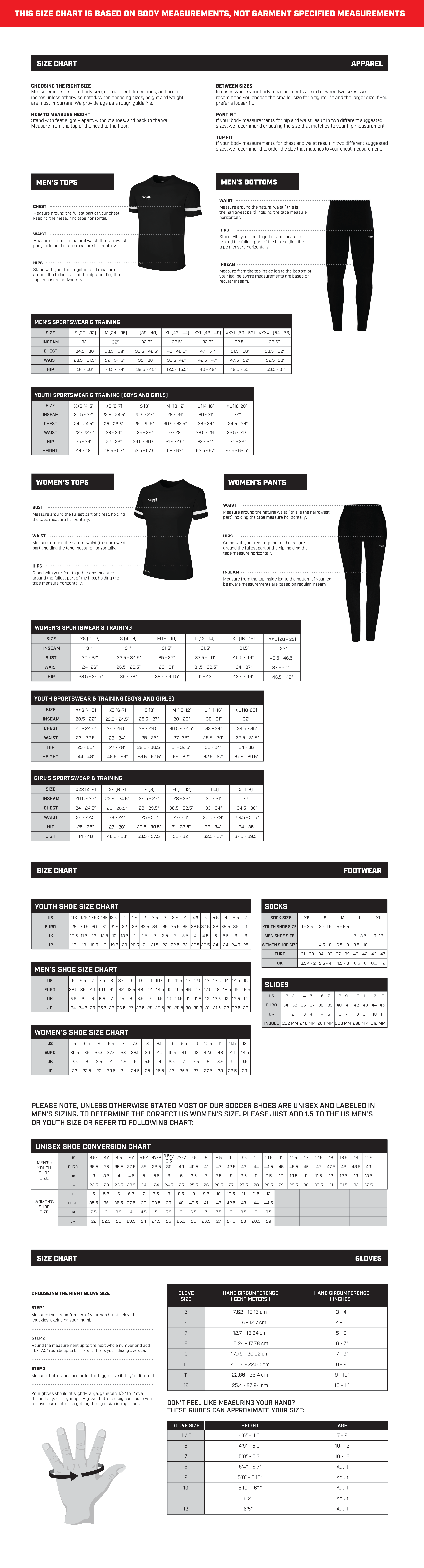 sizing guide